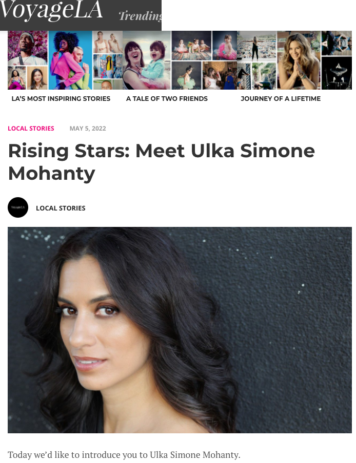 Rising Stars: Meet Ulka Simone MohantyVoyageLA Magazine